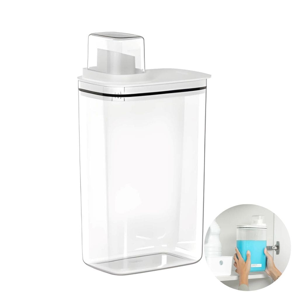 Dispenser Sabão Líquido Dosador 2,3 Litros Lavanderia Natural Branco - Flow DFW200BCF Ou