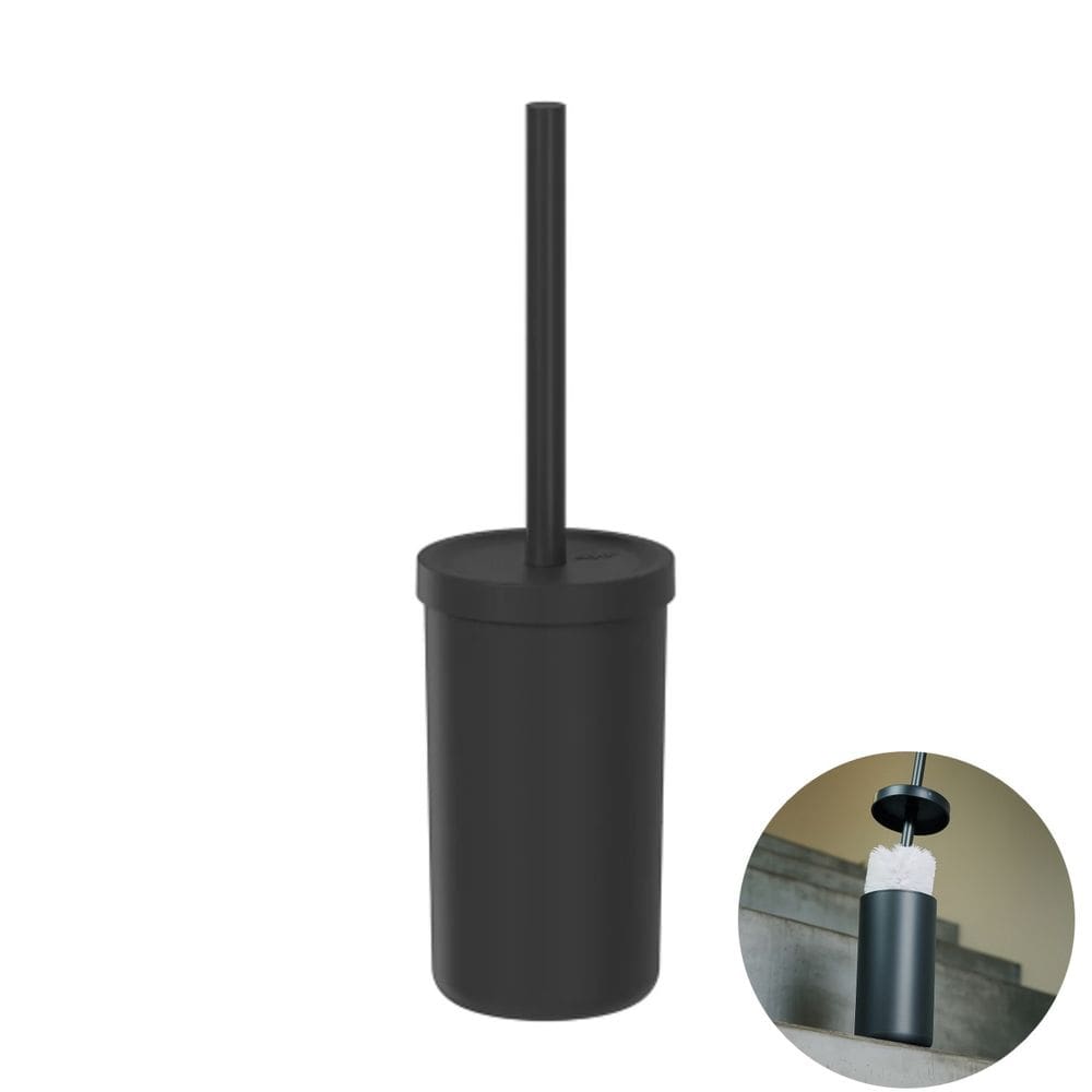 Suporte Porta Escova Sanitária de Chão Banheiro Preto - Bold SS1000PTF Ou
