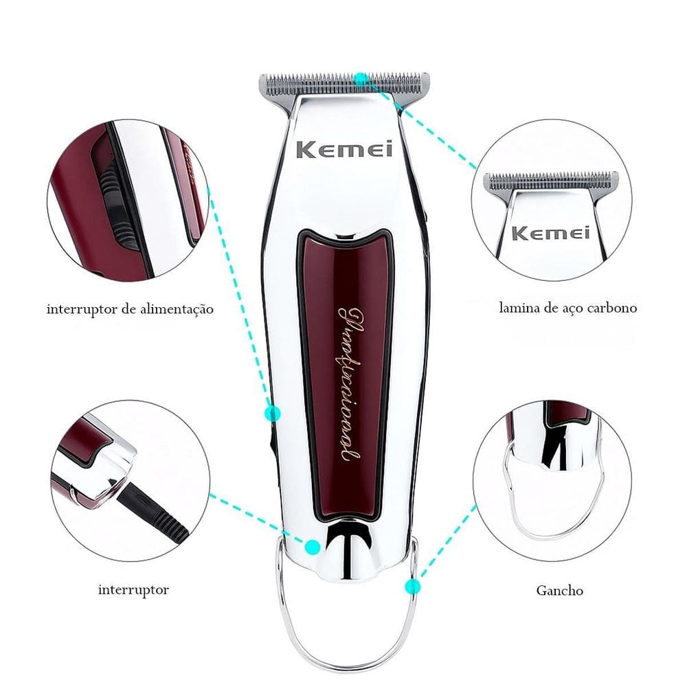 Kemei Kit Completo De Corte Para Barbearia