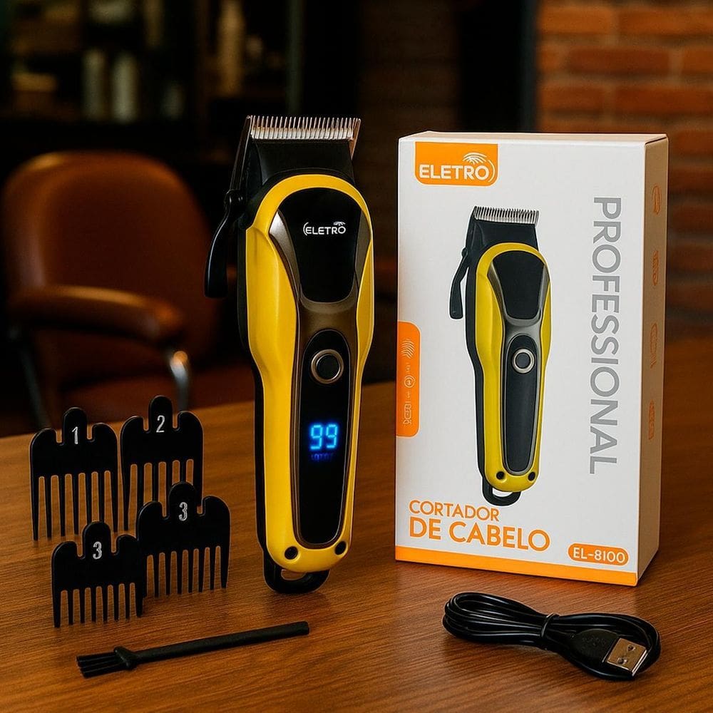 Aparador Sem Fio De Cabelo Para Barbearia Moderna