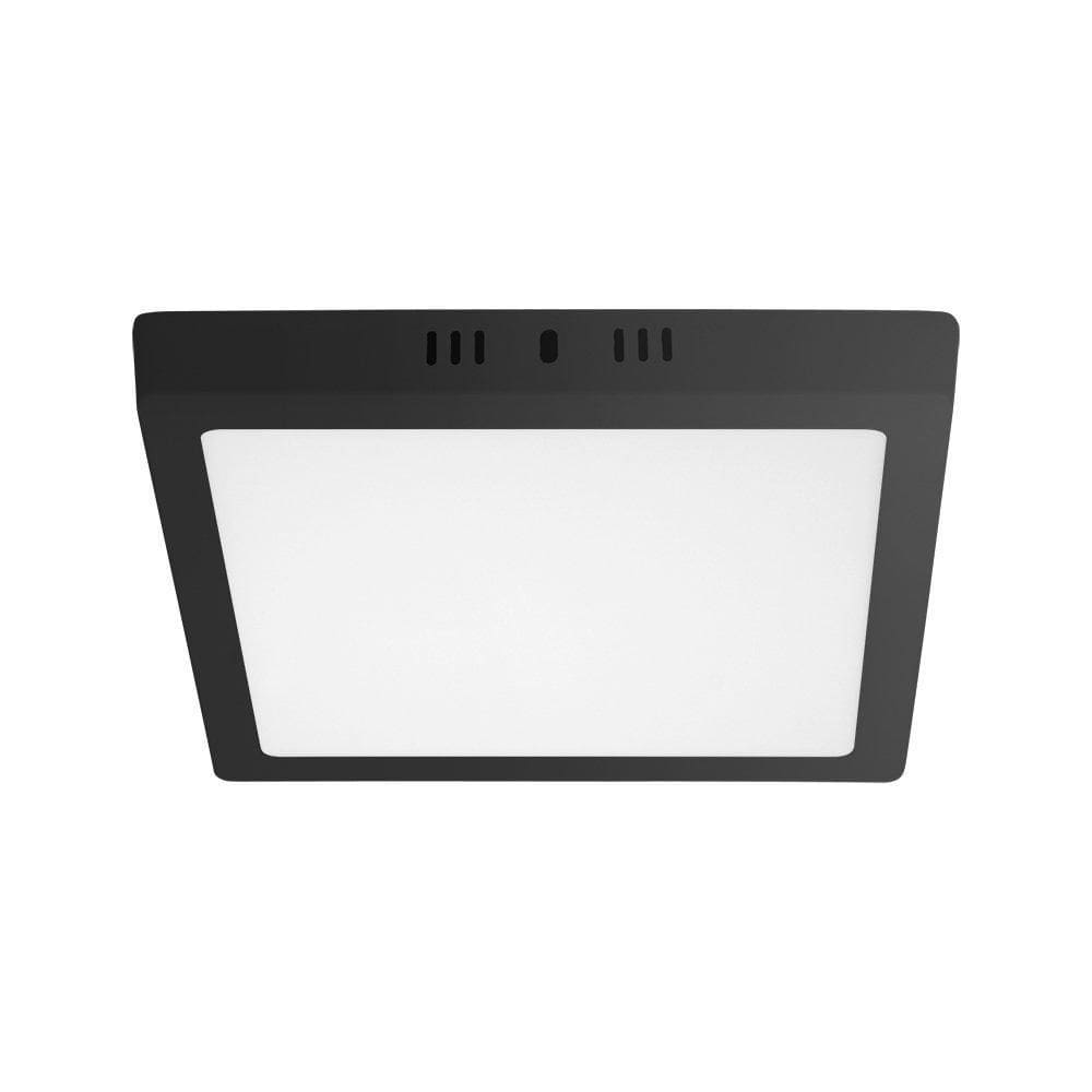 Painel De Led Quadrado Sobrepor 24W Preto 4000K Taschibra