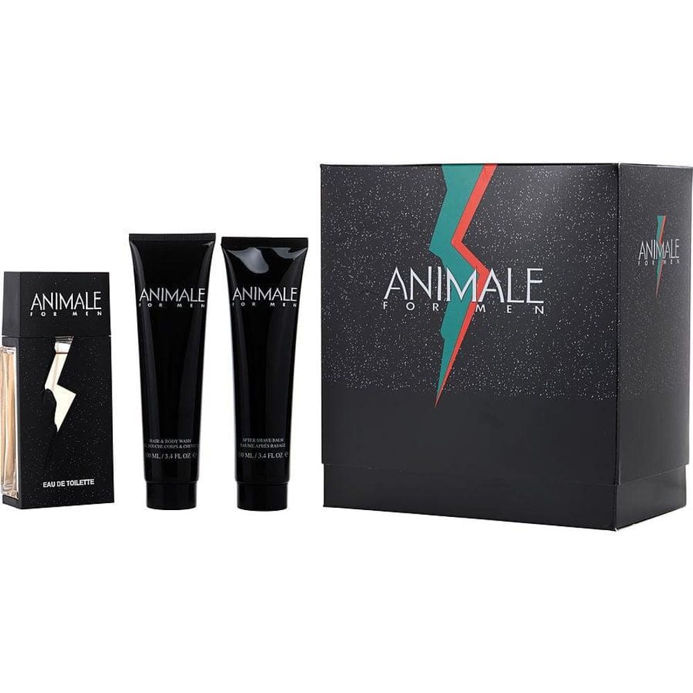 Perfume Masculino Animale Parfums Edt Spray 100 Ml&Pós-Barba Balm Sabonete Líquido