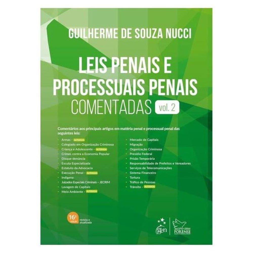 Leis Penais E Processuais Penais Comentadas - Vol.2 - 16ª Edição 2025