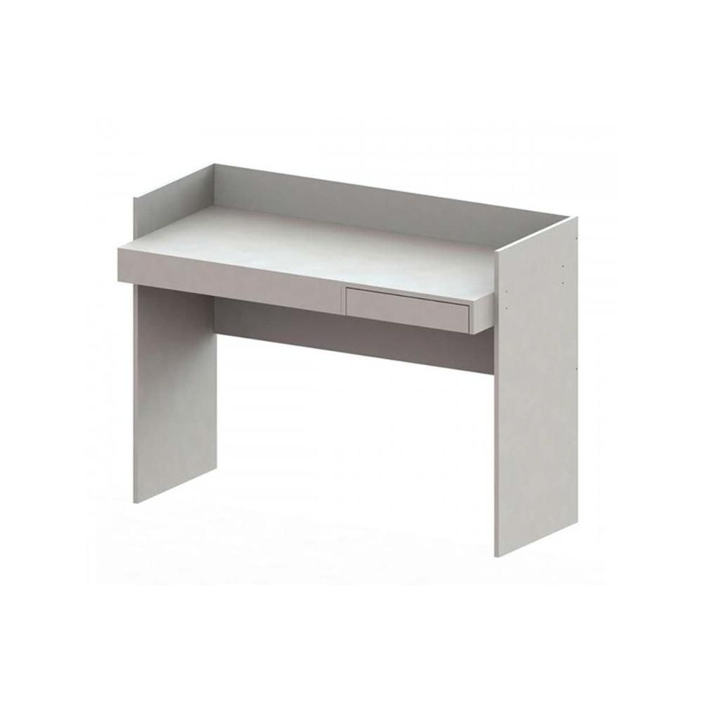 Escrivaninha p/ Escritório Versa Home c/ 1 Gaveta Branco - Telasul