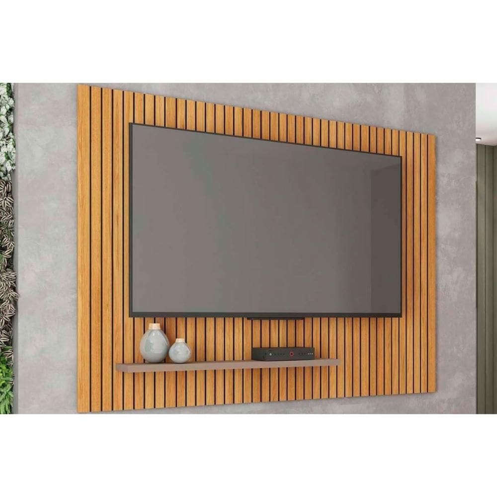 Painel Home p/ TV até 70 Pol Aegon 180x120cm Freijo/Off White - Caemmun