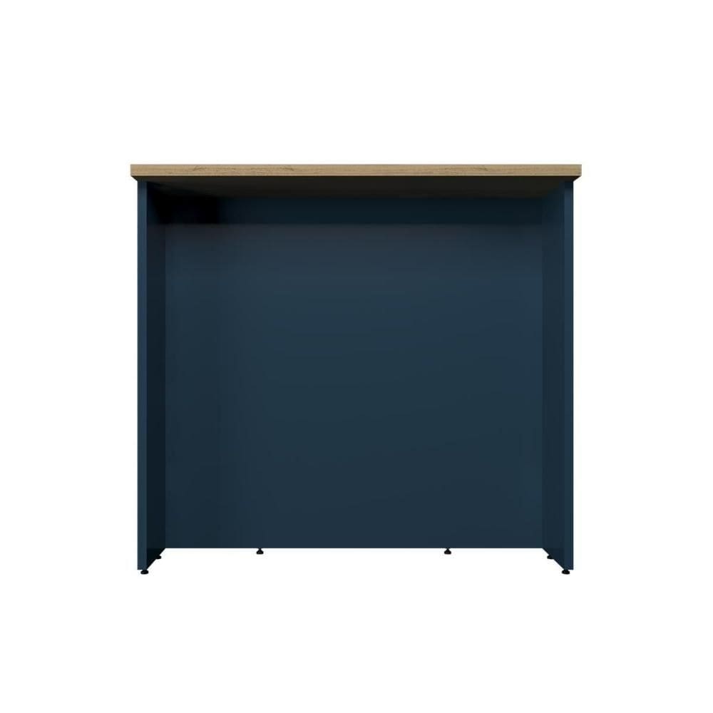 Bancada Ilha Cozinha PH 3068 Évora 120cm Azul/Carvalho Nature - Herval