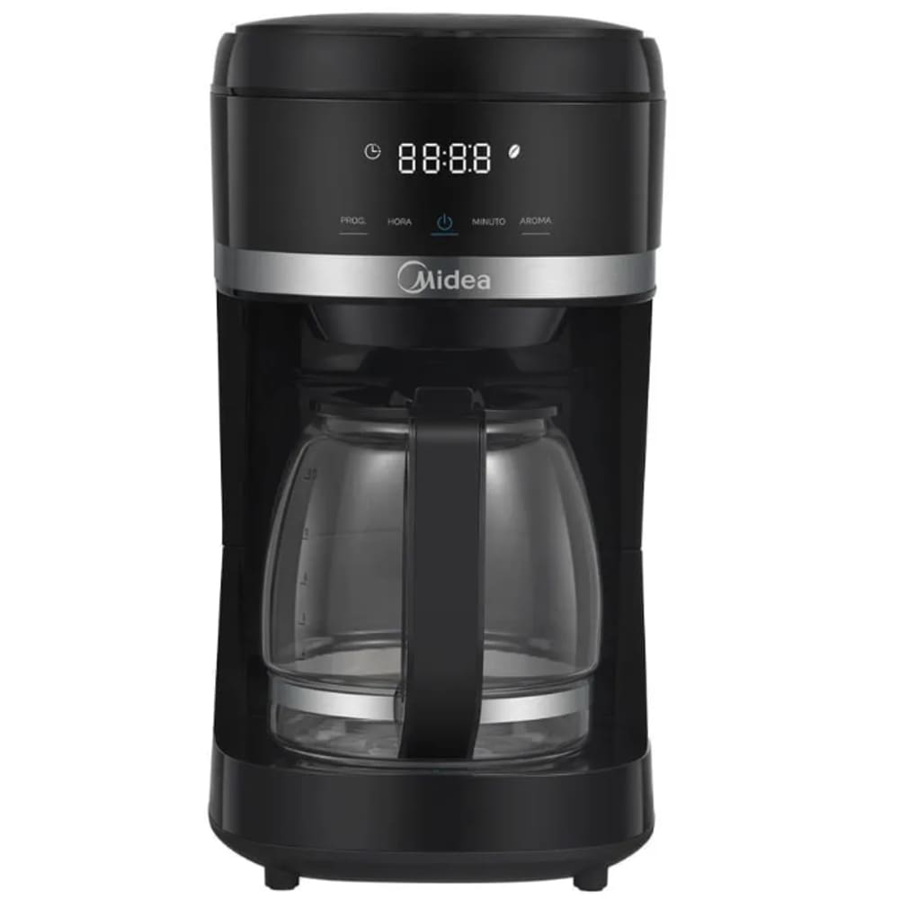 Cafeteira Digital Programavel Midea 1000W faz 37 Xicaras Black Ellegance 127V