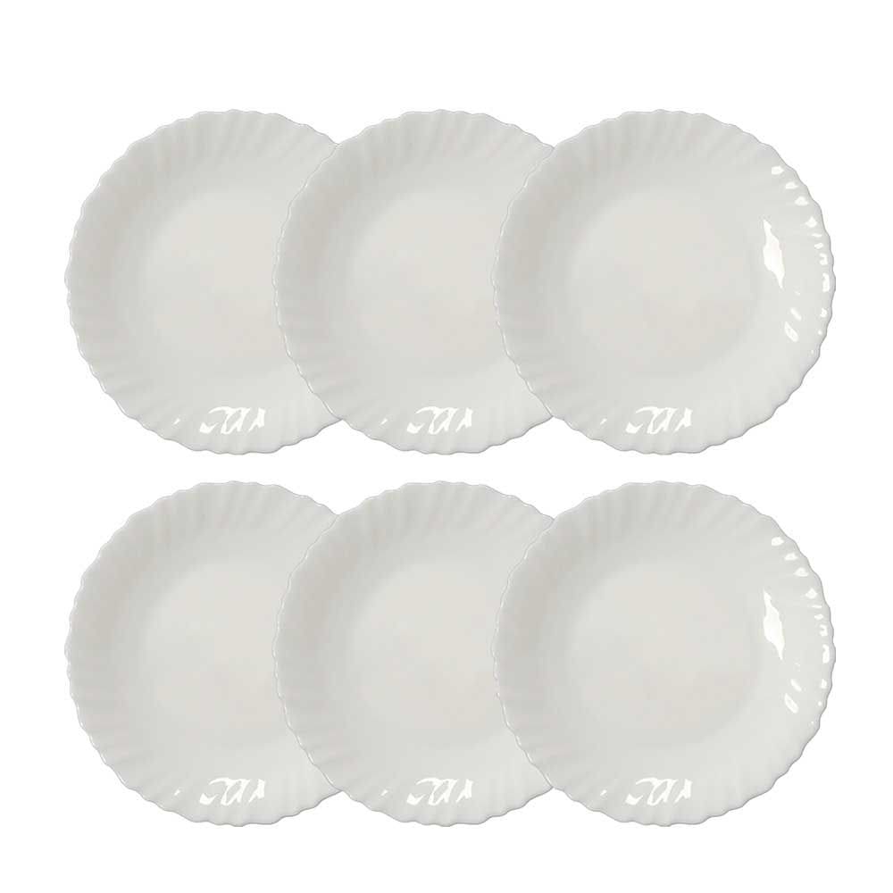 Jogo de Pratos de Vidro  Feston Sobremesa 6 pcs - Ruvolo