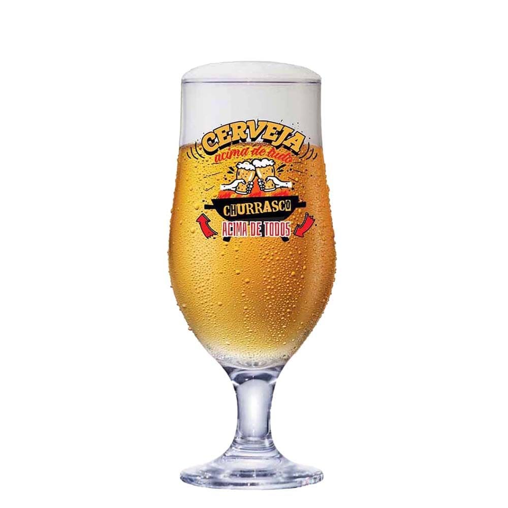 Taça de Vidro Royal Beer Cerveja Acima de Tudo 340ml- Ruvolo