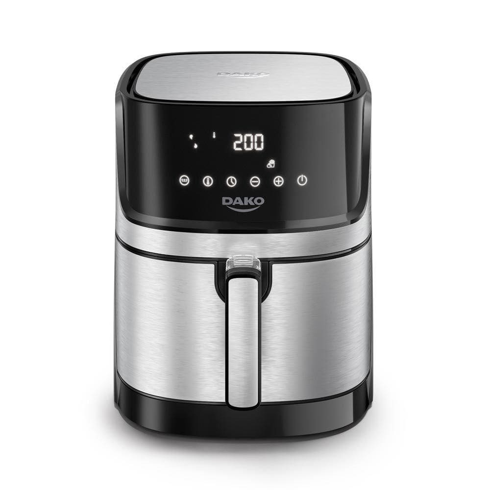 Fritadeira Air Fryer Dako Digital 5L 1700w Preto Com Inox 110V