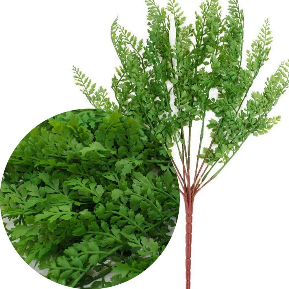 2 Ramos Artificial Salsinha Flor Plantas Com 13 Galhos 46cm