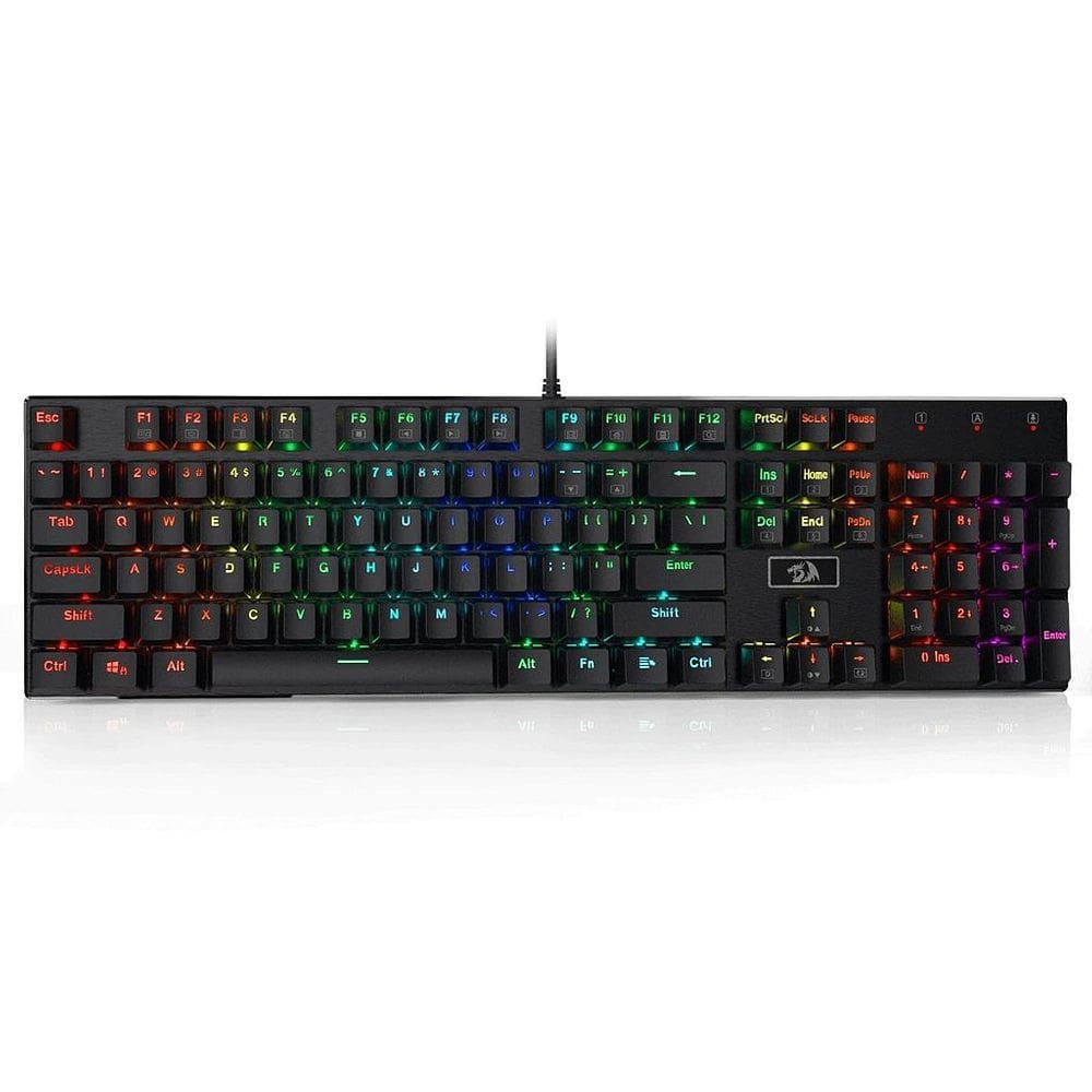 Teclado Mecânico Gamer Redragon Devarajas, RGB, Switch Brown, Preto