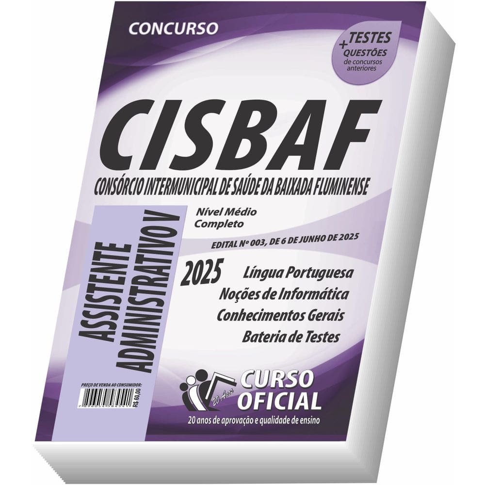 Apostila Cisbaf - Rj Assistente Administrativo V