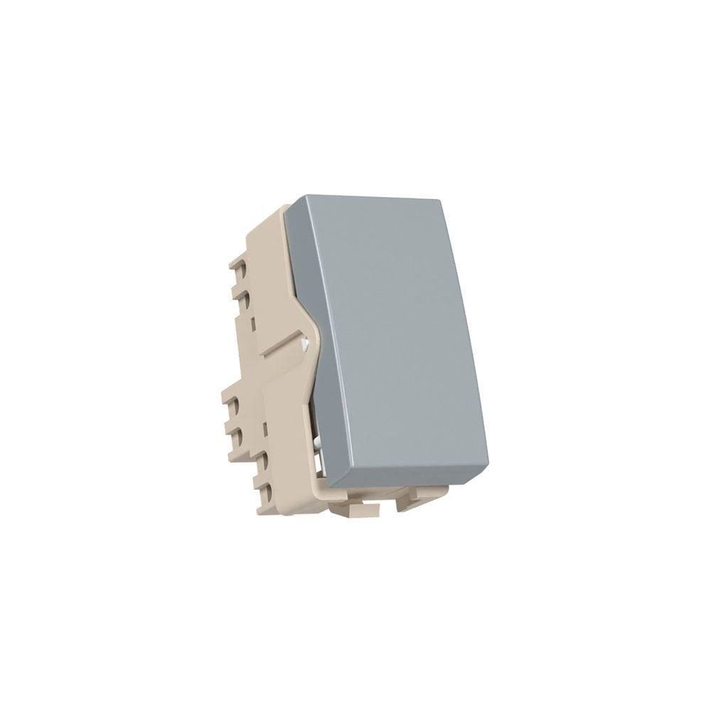 Módulo Interruptor Simples MarGirius Sleek Colors 10A Cinza