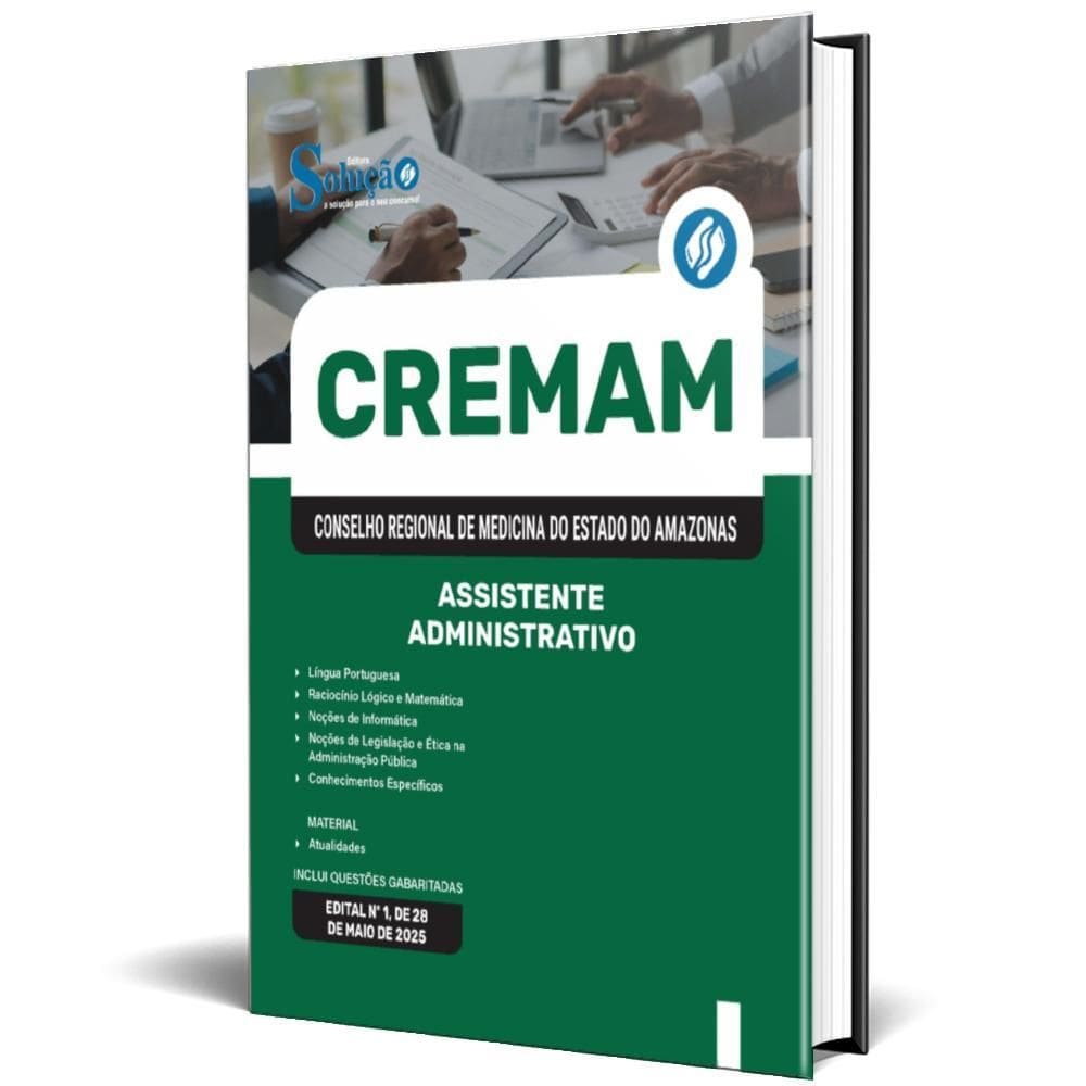 Apostila Cremam 2025 Assistente Administrativo