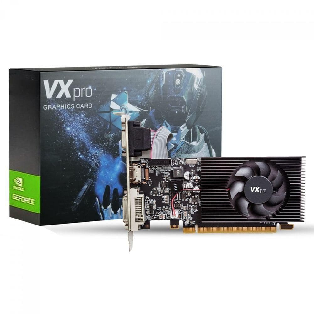 Placa De Vídeo Vxpro Nvidia Geforce G210lp 1gb Ddr3 64bit G210lp-1gd3