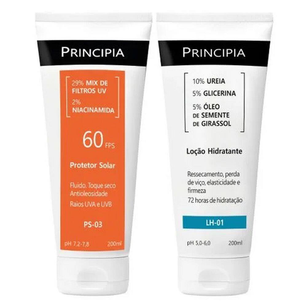 Principia kit Protetor Solar Corporal PS-03 fps60 + Loção Hi