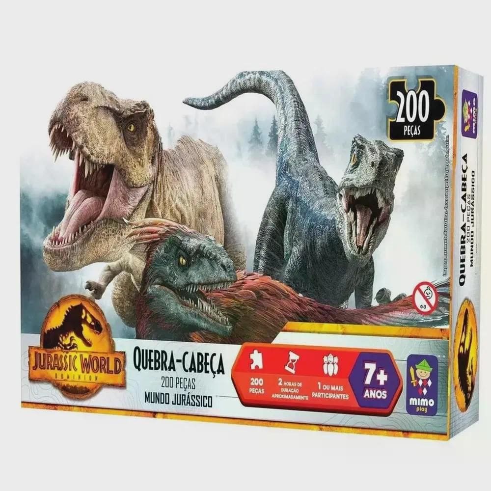 Quebra Cabeça 200pcs Mundo Jurassico 2090 - Mimo
