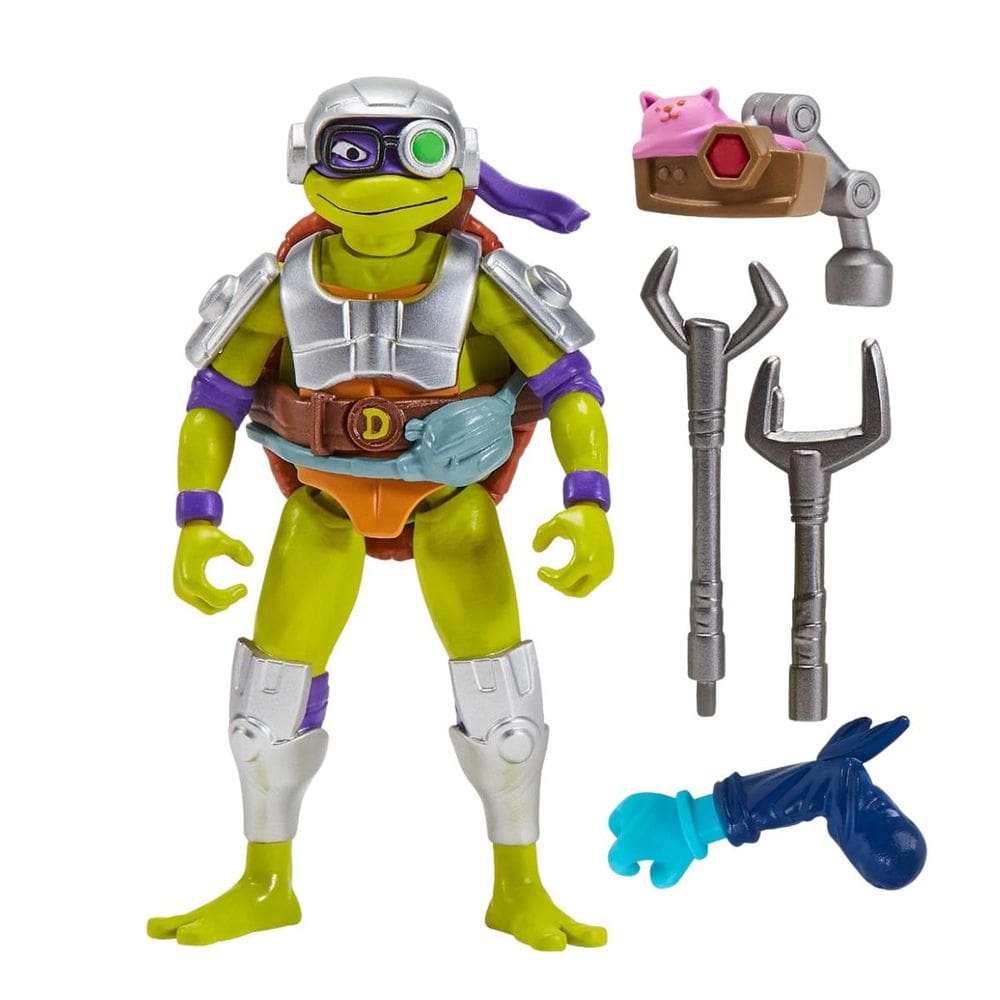 Boneco Donnie com Armadura e Acessórios As Tartarugas Ninja