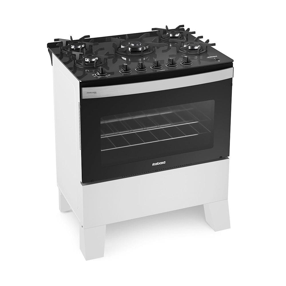 Fogão Itatiaia Itaglass Plus 5 Bocas com Acendimento automatico e Mesa de Vidro