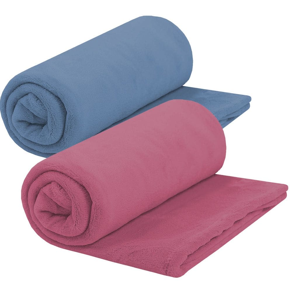 Kit 2 Manta Cobertor Casal 180x220cm Microfibra Soft Macia Fleece Camesa - Emcompre