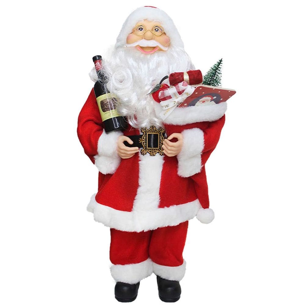 Decoração Papai Noel Tradicional Presentes Gorro Natal 45cm