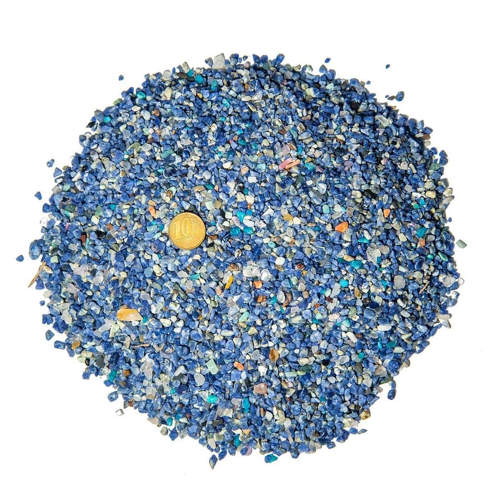 1 kg Sodalita Azul Rolado Pedra Natural Areia 3 a 8mm Aprox