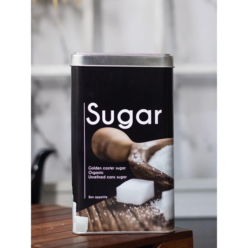 Pote Metal Porta Alimentos com Tampa Fechamento Hermético - Açucar - 1kg