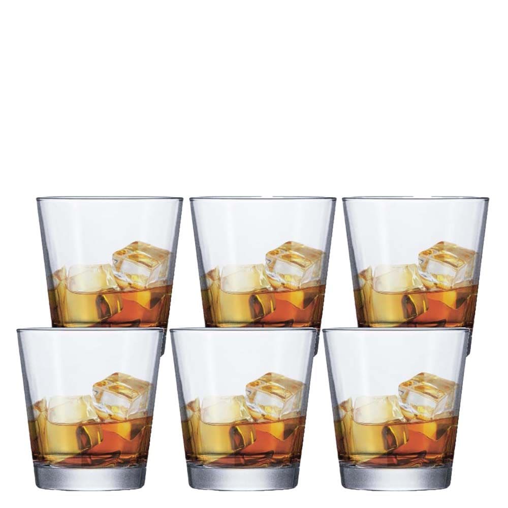 Jogo de Copos Vidro Double Old Fashioned 375ml 6pcs- Ruvolo
