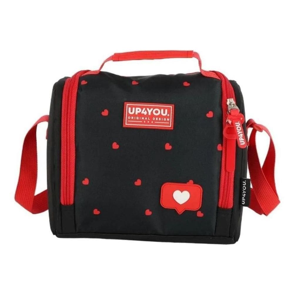 Lancheira Termica Up4you Coracoes Preto