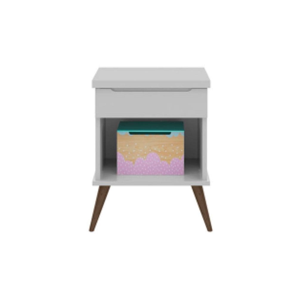 Mesa de Apoio Infantil Bebê Rêtro Melinda Cinza
