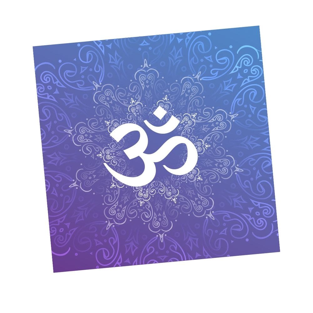 Toalha OM Degradê Roxo Som do Universo Espiritual 70 cm