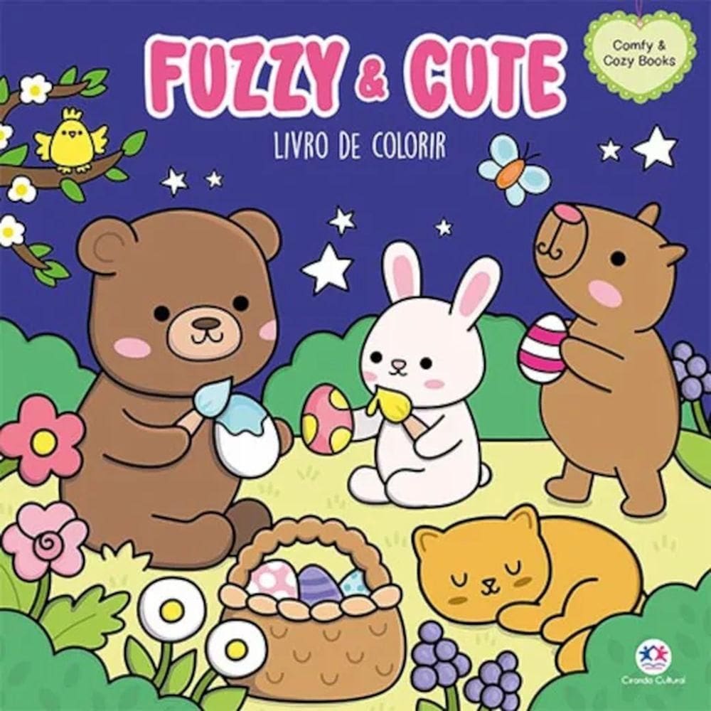 Livro para Colorir Fuzzy & Cute - Ciranda Cultural