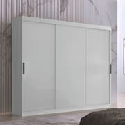 Guarda Roupa Casal Vitor em MDF com 3 Portas e 6 Cabideiros Moderna
