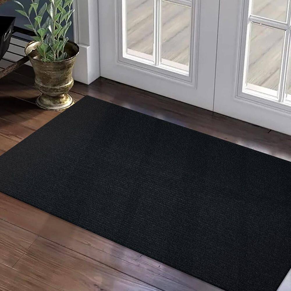 2 Tapete Porta Capacho Antiderrapante 40X75 Plain Liso Pt