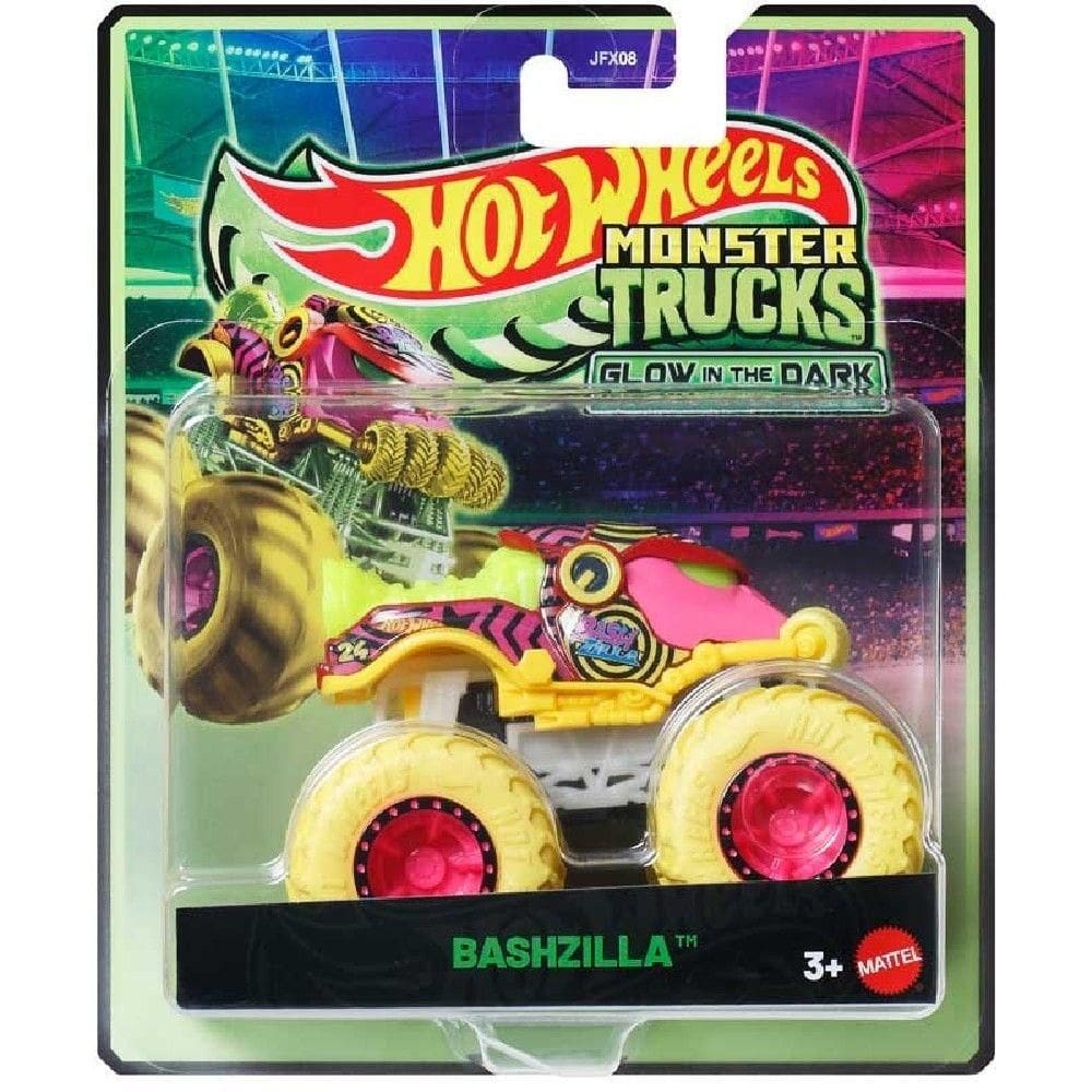 Hot Wheels Monster Trucks Brilha Bashzilla - Mattel