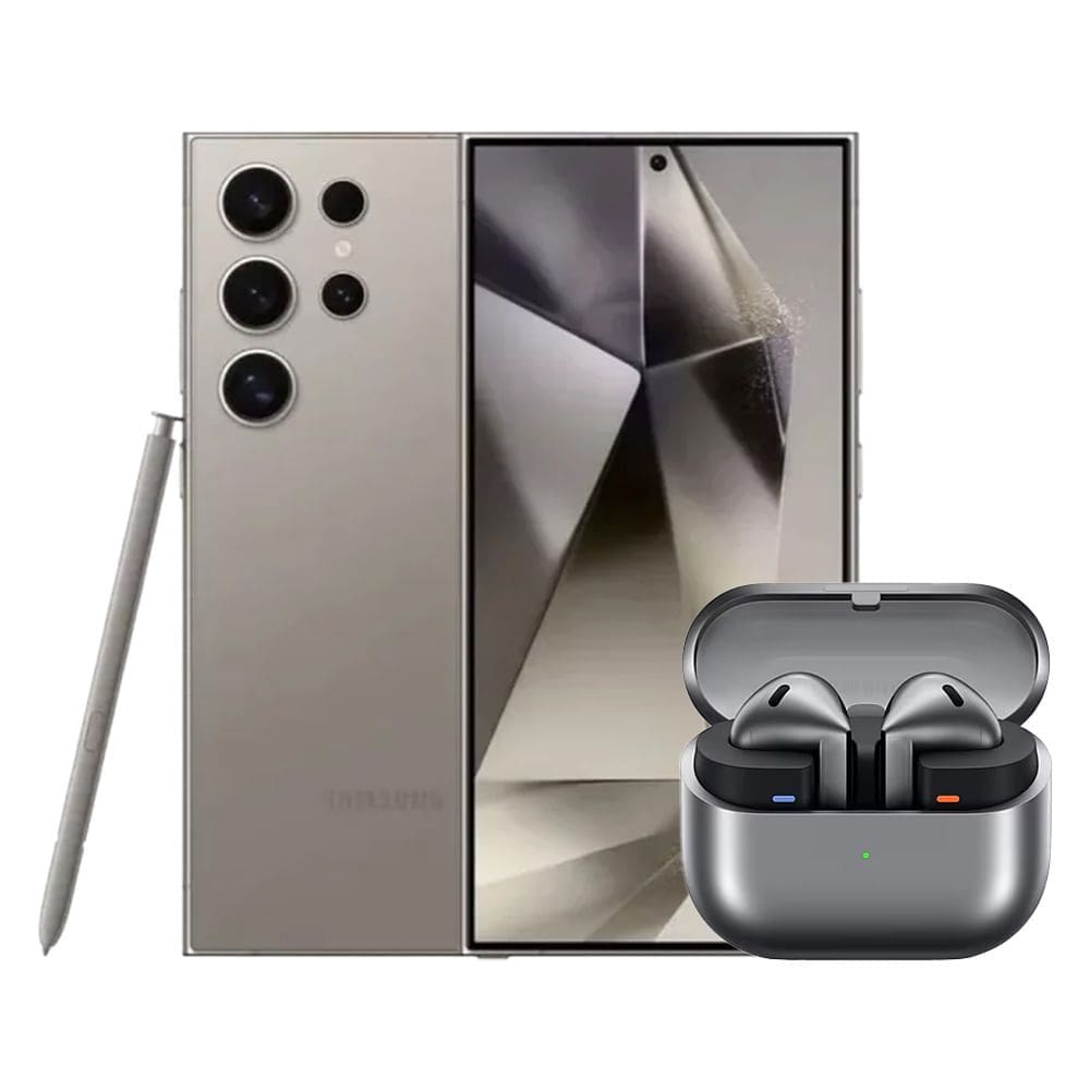 S24 Ultra (256GB) - Titânio Cinza + Galaxy Buds3 - Cinza