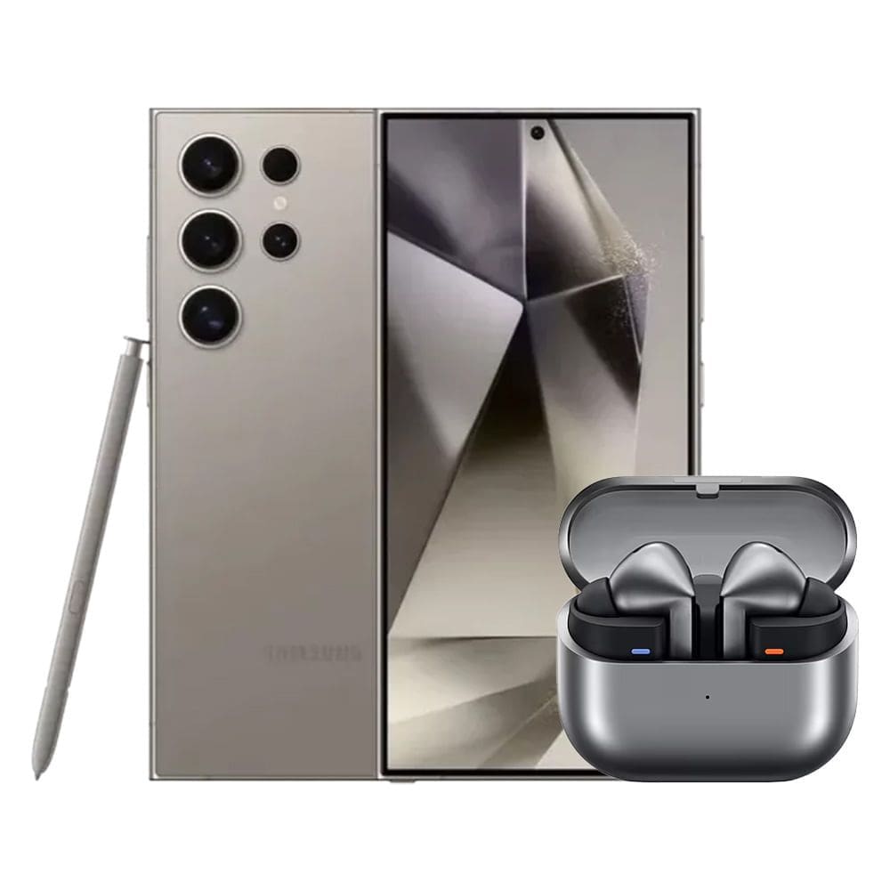 S24 Ultra (256GB) - Titânio Cinza + Galaxy Buds3 Pro - Cinza