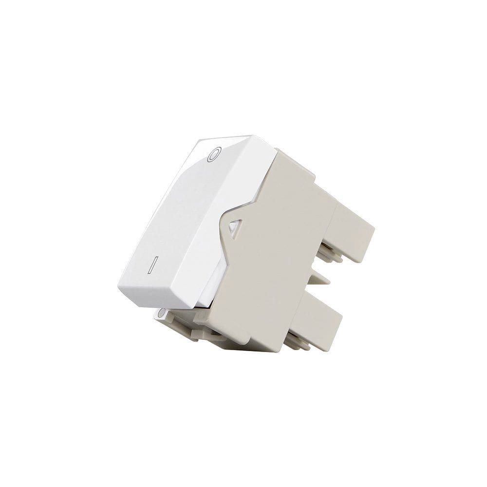 Módulo Interruptor Bipolar Simples MarGirius Sleek 25A Branco