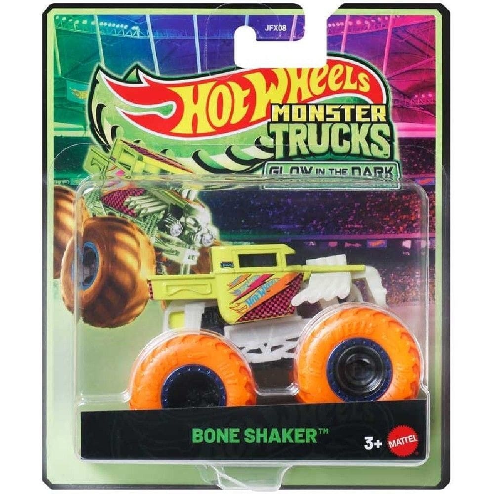 Hot Wheels Monster Trucks Brilha Bone Shaker - Mattel