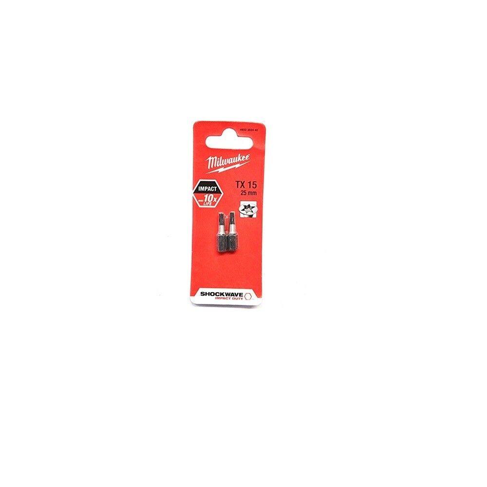 PONTEIRA TORX ENCAIXE 1/4" TX15 X 25MM C/02 PCS 4932352440