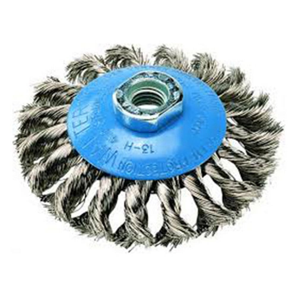 ESCOVA CIRCULAR AÇO 4" M14 CONICA 13H402 WALTER