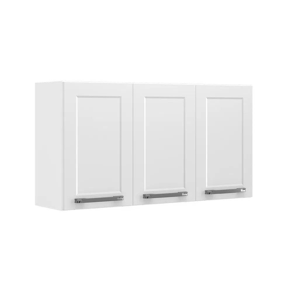 Armário Aéreo de Cozinha em Aço 3 Portas Florença 105cm Branco - Itatiaia - ARM-105 3PT FLORENCA BRA