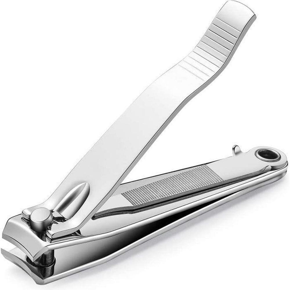 Cortador De Unha Grande Alicate Com Lixa Profissional Inox