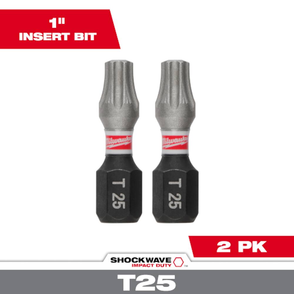 PONTEIRA TORX ENCAIXE 1/4" TX25 X 25MM COM 02 PECAS 48-32-4436