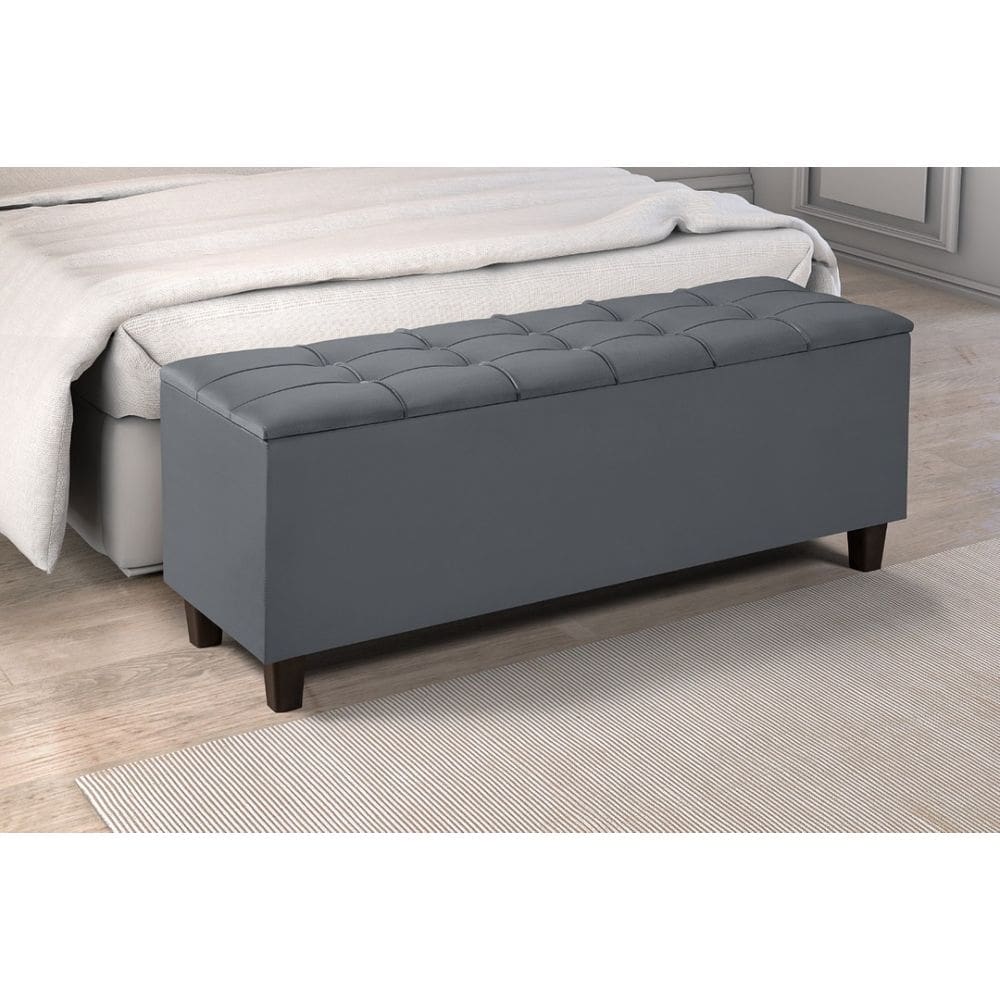 Baú Recamier Bali Cama Casal 130cm Quarto Sala