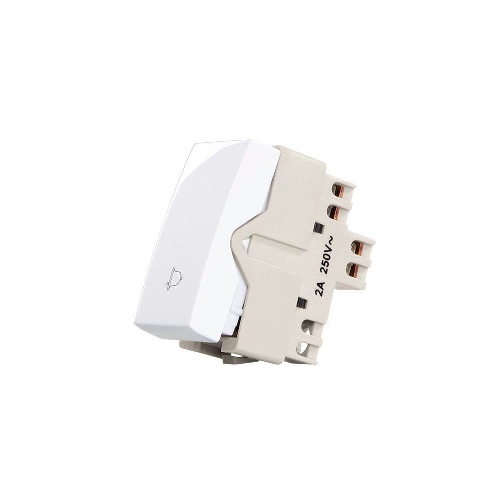 Módulo Interruptor Pulsador para Campainha MarGirius Sleek 10A Branco