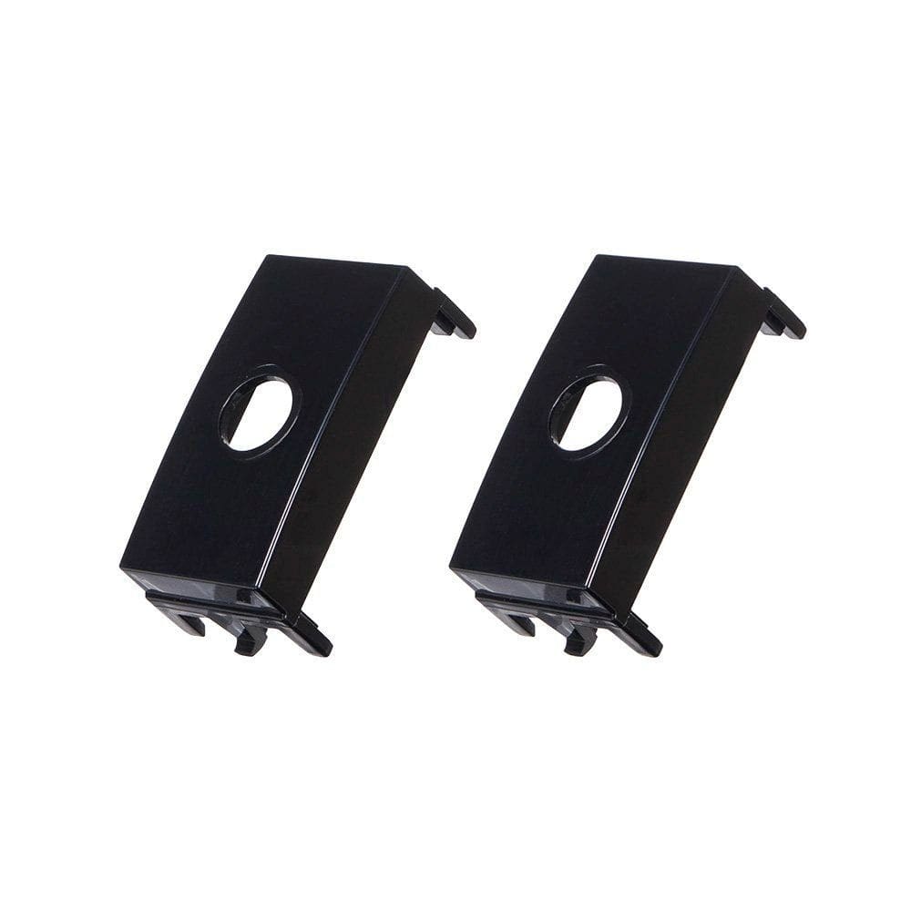 Módulo Saída de Fio MarGirius Sleek 2 Unidades Preto Ebony