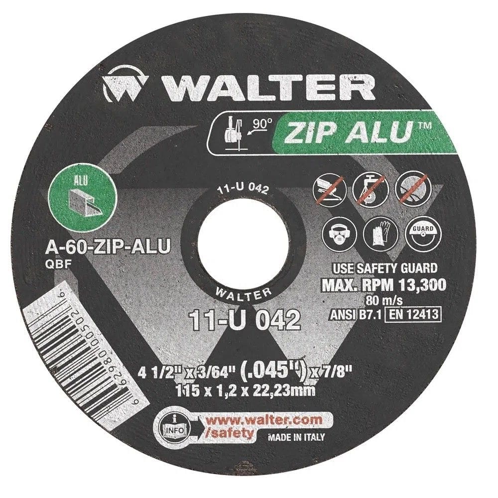 Disco Corte Zipcut Alu 4.1/2¨ X3/64X7/8 11U042 Walter