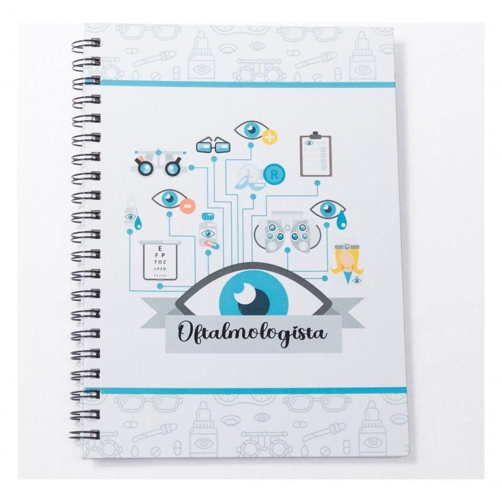 Caderno Universitário 100fls Oftalmologia Profissões